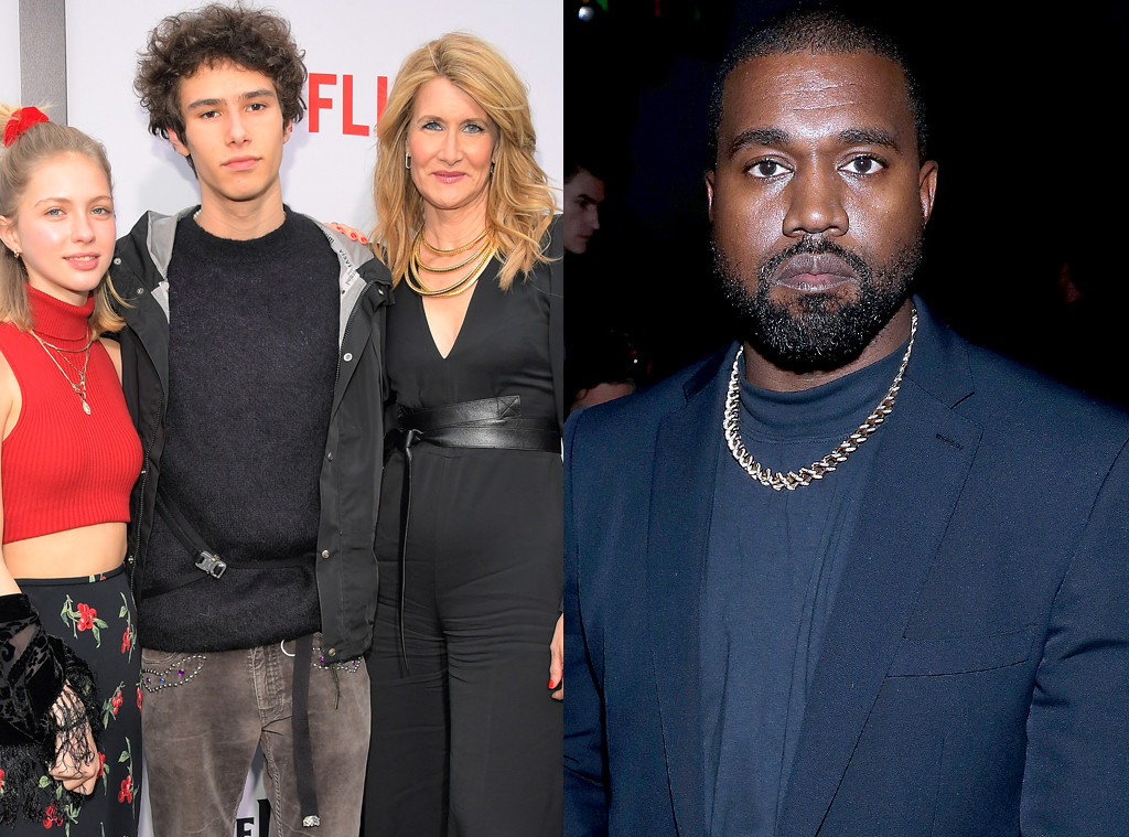 Laura Dern, Jaya Harper, Ellery Walker Harper, Kanye West Laura Dern, Jaya Harper, Ellery Walker Harper, Kanye West